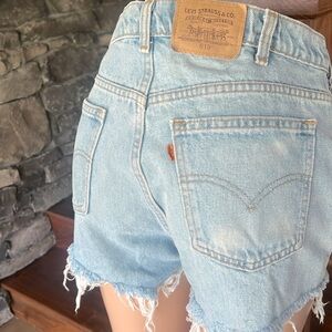 High rise vintage Levi jean shorts
